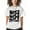 White, variant on Women's Graphic T-Shirt Black 3XL Women's Tops Funny Slogan: Nope Not Today Crew Neck Short Sleeve Shirts for Women
