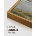 thumbnail image 3 of Drsoum Vintage Wall Art 16x24in3pcs Natural Framed Coastal Seascape Landscape Painting Retro Meadow Scenery Farmhouse Kitchen Living Room Decor, 3 of 6