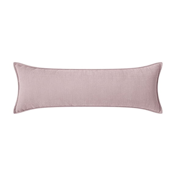 AURIGATE Long Pillow Backrest Cushion, Pink Sofa Throw Pillow for Living Room and Bedroom, Sleeping Pillow with Removable Case and Cotton Core