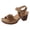 Brown, variant on Women Platform Wedge Sandals Ankle Strap Open Toe Dressy Casual Office Work Summer Dress Shoes