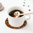 thumbnail image 4 of Kdxio Quirky Corn Pumpkin Funny Coasters,4 Pcs Leather Coasters,Housewarming Gifts,Protect Furniture from Water Marks Scratch and Damage, 4 of 6