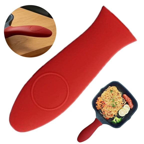 Kitchen Heat Silicone Hot Handle Holder, Pan Handle Cover Grip, Cooking Utensils Handle Cover for Pots - 1 Pack
