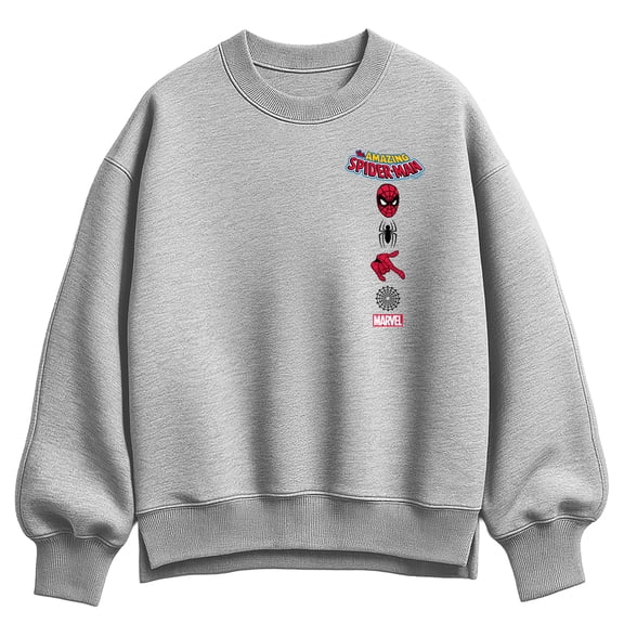 Marvel - Spider-Man Icons Oversized Fleece Crew Sweatshirt