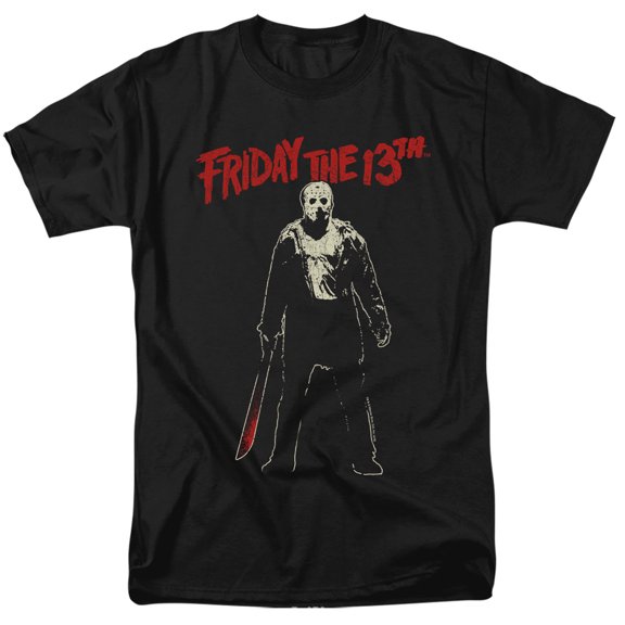 Friday The 13th - Chchch Ahahah - Adult Unisex Short Sleeve T-Shirt - Black