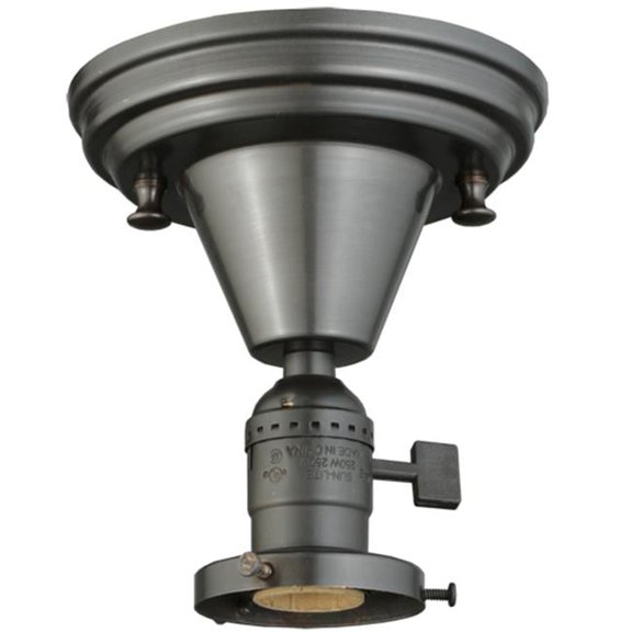Meyda 139923 5.25 in. Revival Paddle Socket 1 Light Flushmount Hardware