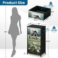 thumbnail image 3 of Dresser for Bedroom with 4 Storage Drawers Farmhouse Dandelion Rustic Flower Barn Wooden Fence Dandelions Grass Dressers Chest of Drawers Steel Framed Fabric Closet Organizers for Entryway, 3 of 7