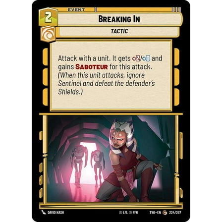 Star Wars: Unlimited Twilight of the Republic Common Breaking In #224