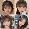 thumbnail image 5 of Diadema sintética de estilo bohemio, trenzas de cola de pez, pelo con cinturón ajustable, diadema trenzada para mujer, postizos de peinado, 5 of 5
