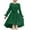 Dark Green, variant on TAIAOJING Toddler Girls Long Sleeve Dress Stylish Flowy Semi Formal Party Dress With Belt Classic 10-11Y