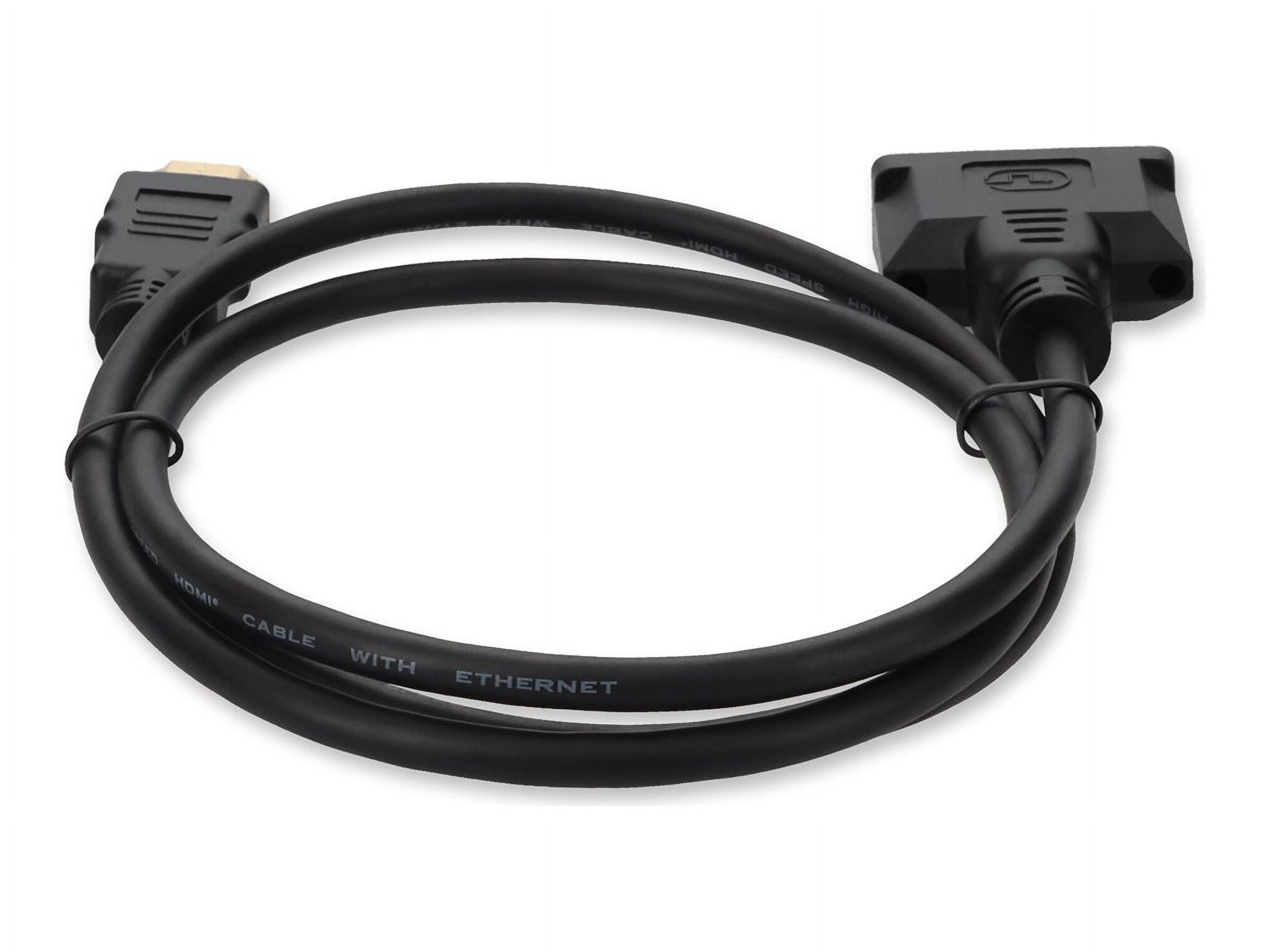 8in HDMI 1.3 Male to DVI-D Dual Link (24+1 pin) Female Black Cable For Resolution Up to 2560x1600 (WQXGA) - 100% compatible and guaranteed to work