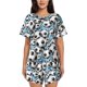 thumbnail image 1 of Fotbe Football Soccer Ball Conjunto de Pijama Estampado para Mujer, 2 Piezas, Ropa de Dormir con Camiseta de Manga Corta y Shorts Suaves-Small, 1 of 6