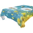 thumbnail image 5 of Ryvnso Dandelion and Bee Rectangle Table Cloth Tablecover Dinning Tablecloth 54"x54", 5 of 8