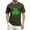 Army Green, variant on Men's St. Patrick's Day Shamrock T Shirt Short Sleeve Casual Clover Graphic Tee