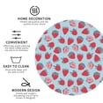 thumbnail image 3 of Fuzoiu Strawberries Print Leather Coasters Set,Drink Coasters Set of 4,for Tabletop Protection, Durable PVC Coasters,Home Décor and Housewarming Gift-Round Shape, 3 of 6