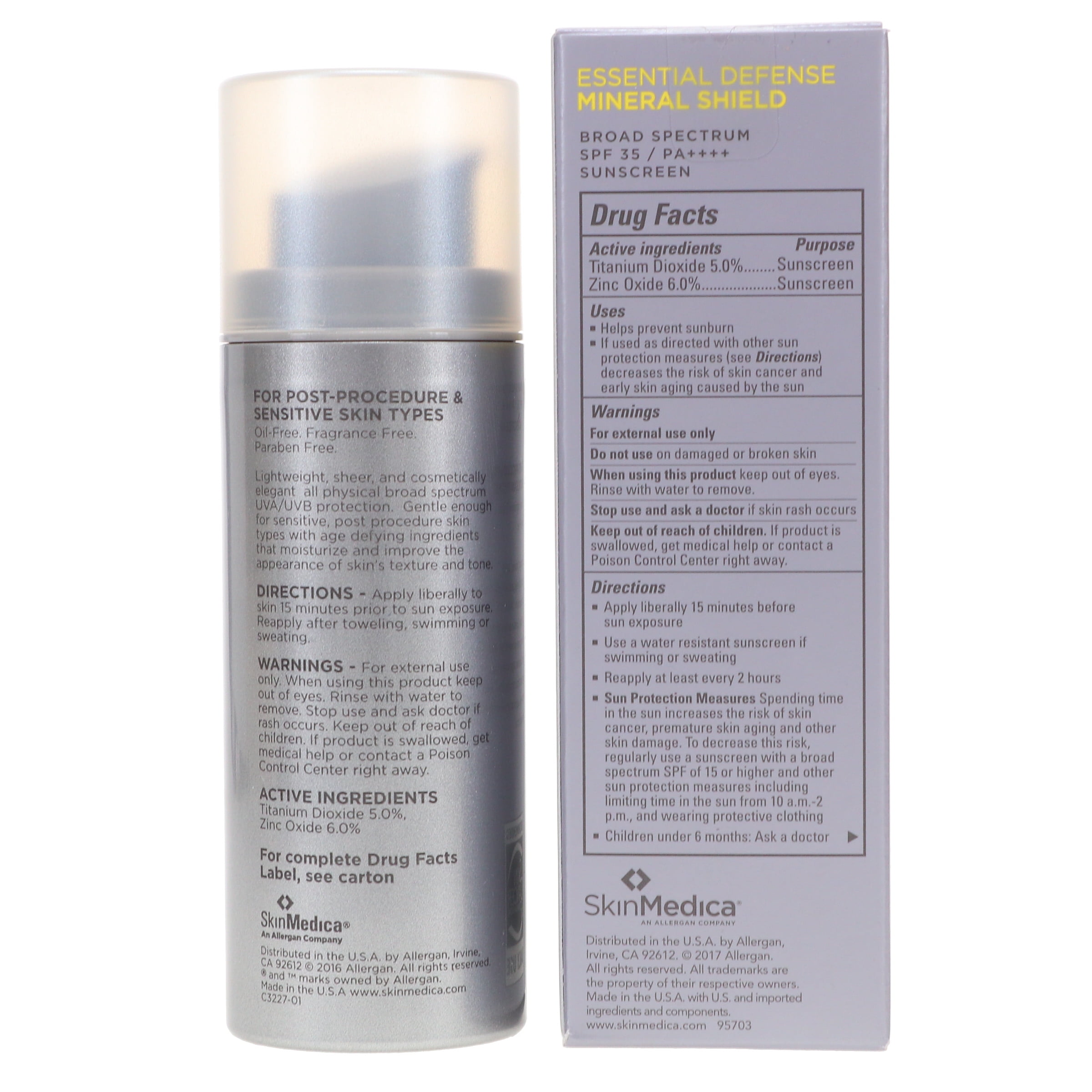 SkinMedica Essential Defense Mineral Shield SPF 35, 1.85 Oz