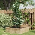 thumbnail image 1 of vidaXL Garden Plant Supports with 3 Rings 5 pcs Green 75 cm Steel, 1 of 5