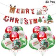 thumbnail image 4 of 23pcs 12 Inches MERRY CHRISTMAS Banner and Balloons Set Latex Balloons Creative Balloon Set Christmas Photo Props Party Supplies Decorations (Set 1), 4 of 6