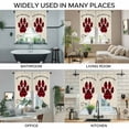 thumbnail image 3 of Buffalo Plaid Paw Swag Valances for Windows 2 Pack, Kitchen Window Curtains 36 Inch Length, Cute Cats Pets Pawprints Farmhouse Retro Privacy Swag Curtains for Living Room/Bathroom 36"x36", 3 of 8
