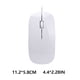 thumbnail image 2 of Tholdsy Recién llegado, Mini ratón ultrafino con cable, ordenador de escritorio, portátil, negro mate, blanco, bonito ratón ergonómico Juegos de teclado y mouse para computadora blanco, 2 of 6