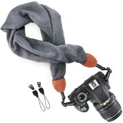 Wolven Soft Scarf Camera Neck Shoulder Strap Belt Compatible for All DSLR/SLR/Digital Camera (DC)/Instant