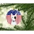 thumbnail image 2 of Carolines Treasures BB2139CO1 American Flag and Bull Terrier Ceramic Ornament  3 in multicolor, 2 of 2