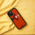 thumbnail image 4 of Stylish Yellowing Resistant Lightweight iPhone 15 Case - Abstract Dripping Design on Red Background Surreal - Like Perfect Fit for iPhone 15, 4 of 6