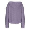 thumbnail image 6 of Gytharion Womens Sherpa Fleece Jackets Soft Comfy Long Sleeve Zipper Fuzzy Coat Winter Plush Warm Hooded Jacket Loose Casual Fluffy Cardigan Outerwear with Pockets, 6 of 7