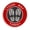 Wild Fire Red, variant on Go Trekking! At Lycian Way, Turkey 3.5 Inch Iron Or Sew On Embroidered Fabric Badge Patch Hiking Trails Iconic Series