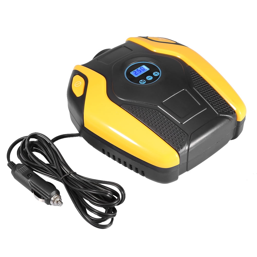 Noir jaune - Compresseur'air Portable à affichage numérique pour voiture, pompe à Air 12V