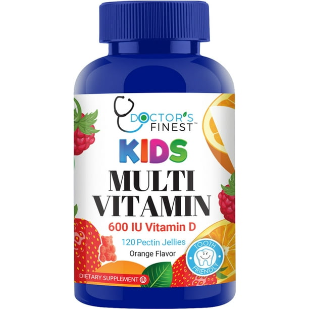 Doctors Finest Kosher Kids Multi Vitamins Gummies Fruit Flavor 120