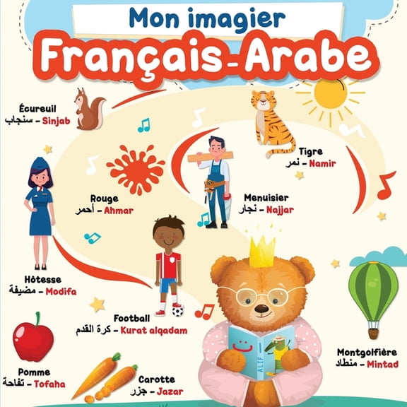 Mon imagier Français - Arabe: plus de 150 mots du quotidien pour apprendre la langue Arabe aux enfants rapidement. Un im, (Paperback)