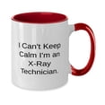 thumbnail image 2 of Inspire X-ray technician Gifts, I Can't Keep Calm I'm an X-Ray, Cool Birthday Two Tone 11oz Mug Gifts For Coworkers From Friends, Funny xray technician gifts, Xray technician gift ideas, Xray, 2 of 2
