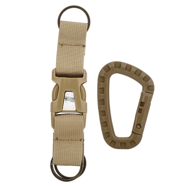 YLSHRF Keychain Buckle Outdoor Carabiner Nylon Key Hook Molle Strap Strap Suspension