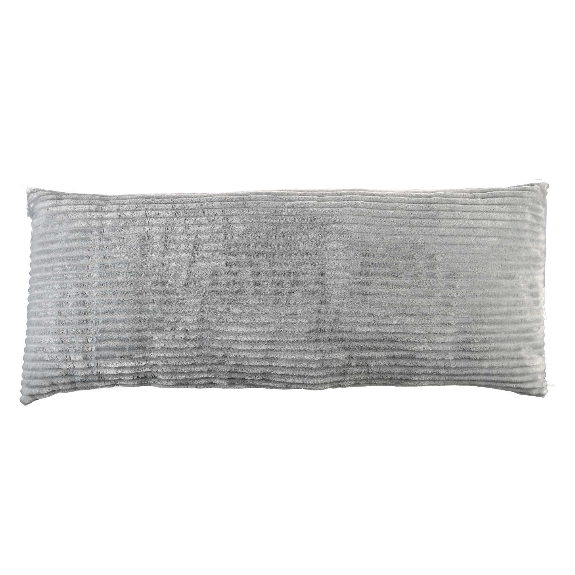 **NEW** {{SUPER SOFT}}Embossed Plush Body Pillow Cover GRAY 