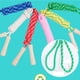 thumbnail image 4 of Cuerda de saltar para niños - Mango de madera - Cuerda de saltar ajustable de algodón trenzado para fitness, 4 of 5