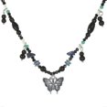 thumbnail image 1 of Butterfly Charm Necklace With Beads For Lady Elegant Chinese Style Butterfly, 1 of 5