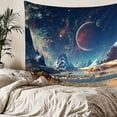 thumbnail image 2 of Dsscvnef Solar System Tapestry Space Planets Universe Wall Hanging Sun Party Home Textiles Celestial Design, 2 of 3