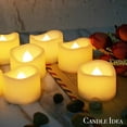 thumbnail image 4 of Velas LED Candle IDEA parpadeantes sin llama PAQUETE de 24, 4 of 5