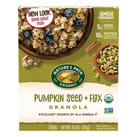 Natures Path Organic Granola Pumpkin Seed & Flax 11.5 (Best Tasting Granola Cereal)