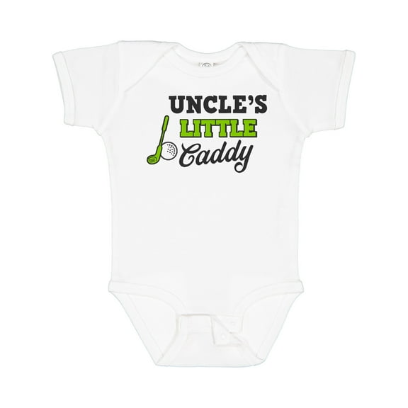 Inktastic Uncles Little Caddy with Golf Club and Ball Boys or Girls Baby Bodysuit