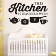 thumbnail image 1 of unbranded Stickers De Pared Para Cocina En PVC Negro Impermeable Y Fácil De, 1 of 8