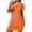 Orange, variant on MuZeFu Nightgowns for Women Short Sleeve Women's Oversized Short Nightgown Fashion Chest Print Short Sleeve Nightdress
