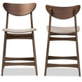 thumbnail image 4 of Allora 24" Contemporary Wood Counter Stool in Light Gray/Walnut (Set of 2), 4 of 4