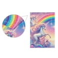 thumbnail image 3 of Garden Flag 12"x18" Unicorns and Rainbow Double-Sided Yard Flags for Outside Outdoor All Seasonal Decoration, 3 of 6