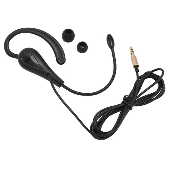 Tbest Call Center Headset Ear Hook Single Sided 3.5mm Customer Service Headphone With Microphone For Laptop Mobile Phones,Single Sided Business Headphone,Call Center Headset