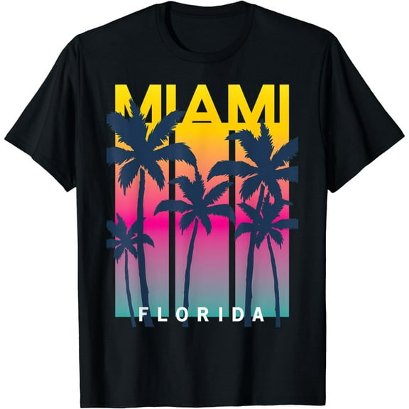 Cool Miami Florida Graphic Design Tees, I Love Miami, Miami T-Shirt