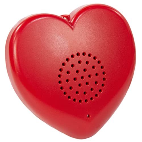 Talking Products Talking Heart Voice Recordable Sound Button, 2 Minutes Recording, Create Your Own Personalised Talking Teddy Plush Toy, Christmas Keepsake or Valentines Day Gift
