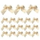 thumbnail image 1 of 24 Uds. De cintas para decoración navideña, lazos para árbol, lazos para festivales, fiestas, jardín, broche decorativo, Pin decorativo (dorado), 1 of 5