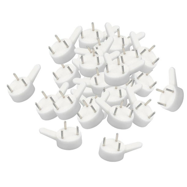 100X Ganchos de Pared Invisibles Complimentos Fijación de Clavo de material acero Duradero