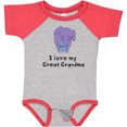 thumbnail image 3 of Inktastic I Love My Great Grandma Elephant Boys Baby Bodysuit, 3 of 5